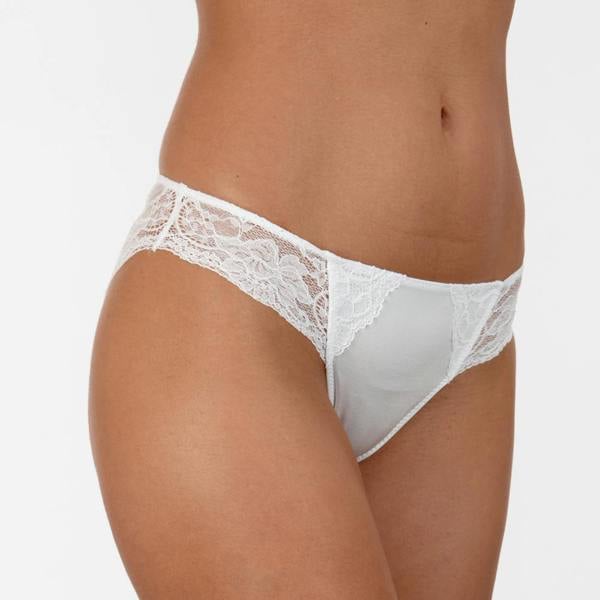 The Littlewomen.com matching briefs in white – designed to complement the small cup bra set