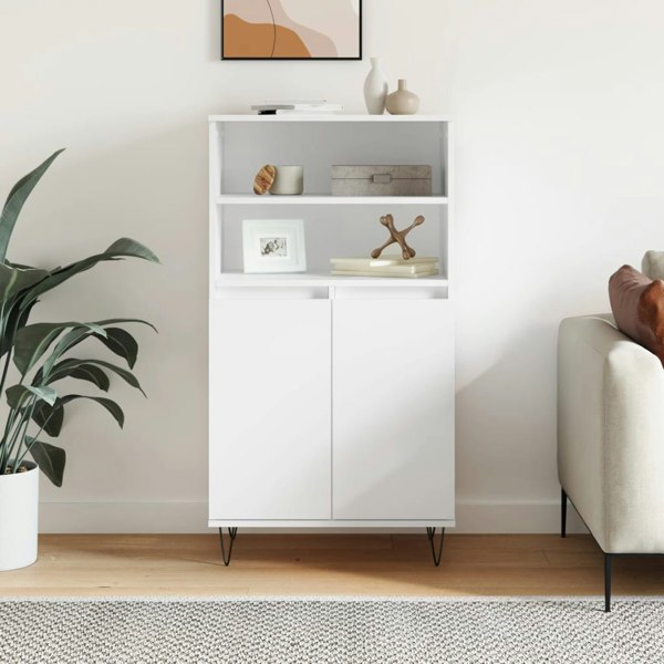 Berkfield Highboard White 60x36x110 cm Engineered Wood