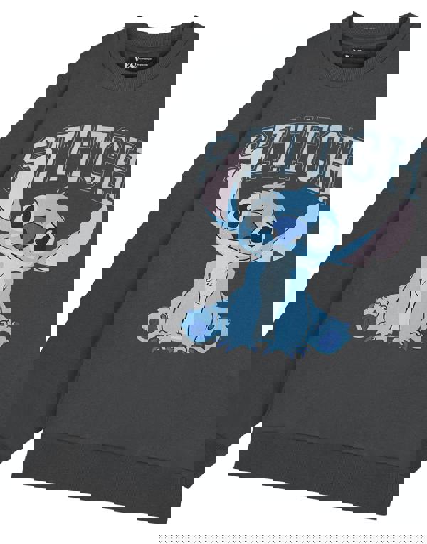 Disney Lilo & Stitch Womens Grey College Sweatshirt Sweatshirt