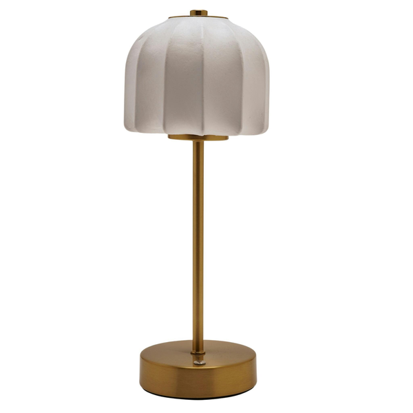 Hestia Soft Touch Shaded Bronze USB  LED Touch Table Lamp