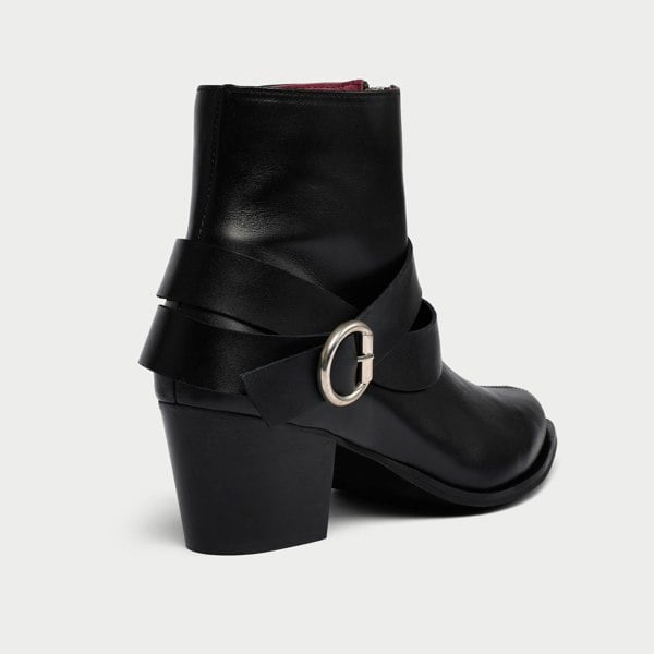 Calla Mabel Boots - Black Leather