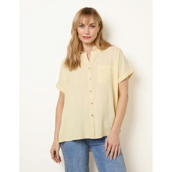 Blue Vanilla Button Front Shirt
