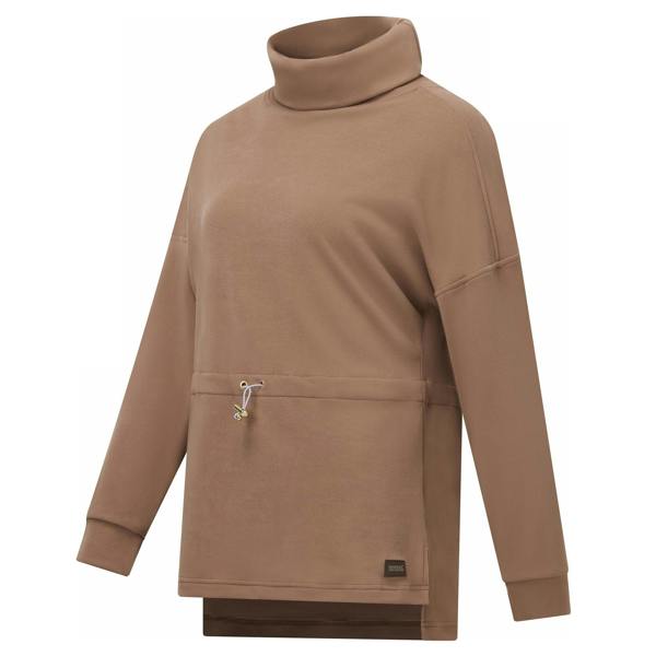 Regatta Womens/Ladies Roll Neck Pull Over Fleece - Mocha - 