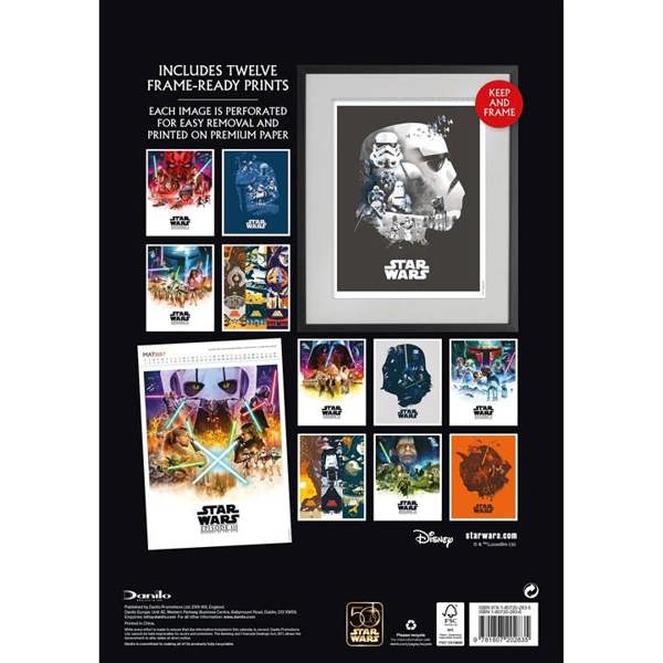 Disney Star Wars, Collector's Edition A3 Calendar 2027, Wall Calendars, Month To View, Entertainment, Gift