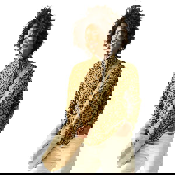 Regatta Womens/Ladies Frankie Leopard Print Half Zip Fleece Top - Leopard - 