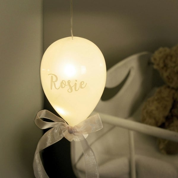 Personalised Memento Company Personalised Message LED Hanging Glass Balloon