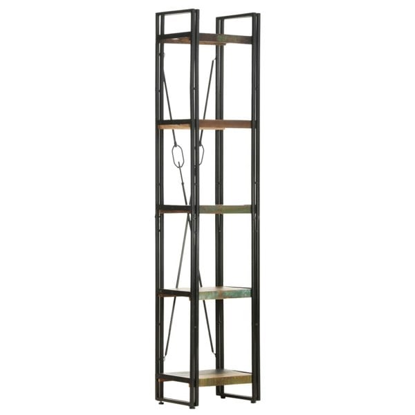 Berkfield 5-Tier Bookcase 40x30x180 cm Solid Reclaimed Wood