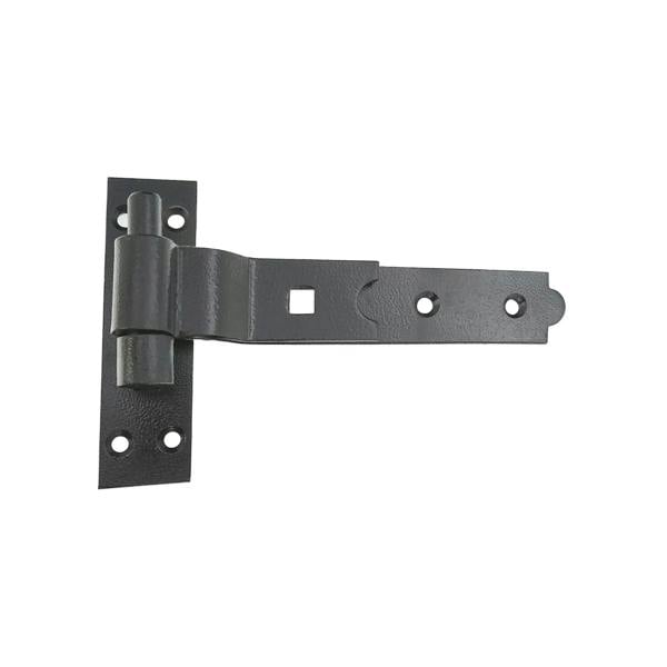 Hook and Band Hinge - Cranked - Black