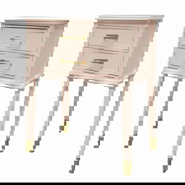 Dorel Home Westerleigh End Table with Drawer in Pink