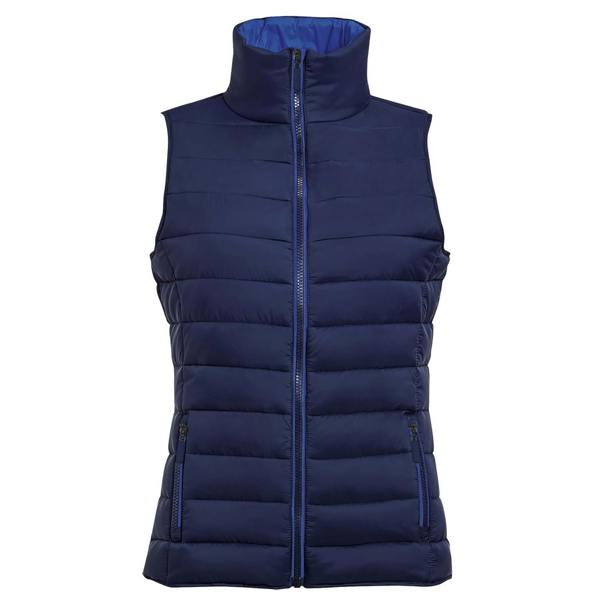 SOLS Womens/Ladies Wave Padded Water Repellent Bodywarmer/Gilet - Navy
