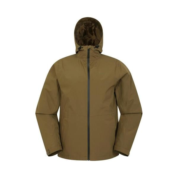 Mountain Warehouse Mens Covert Waterproof Jacket - Dark Khaki - 