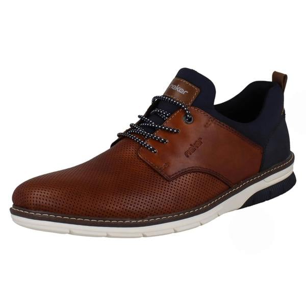 Rieker Mens Rieker Smart Casual Leather Lace Up Shoes 14450