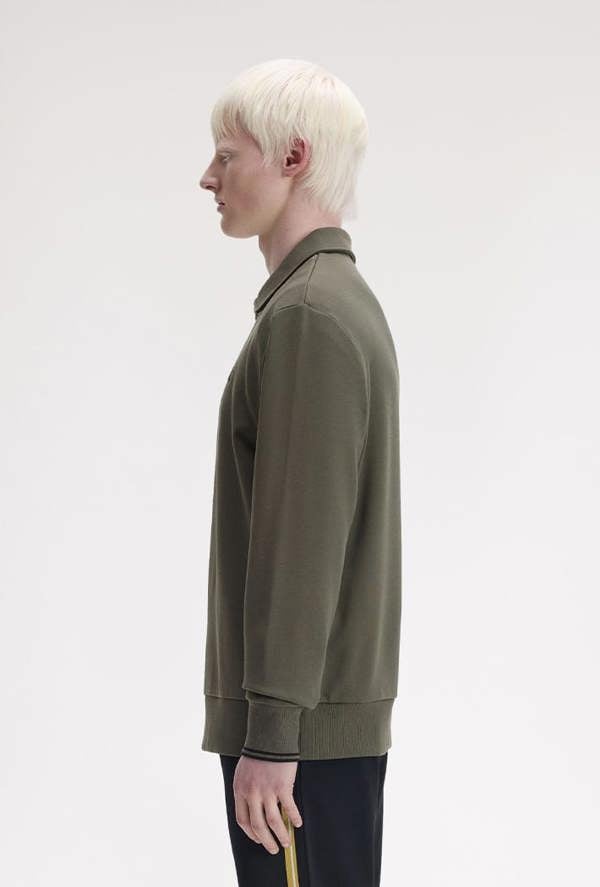 Fred Perry Half Zip Collared Sweatshirt