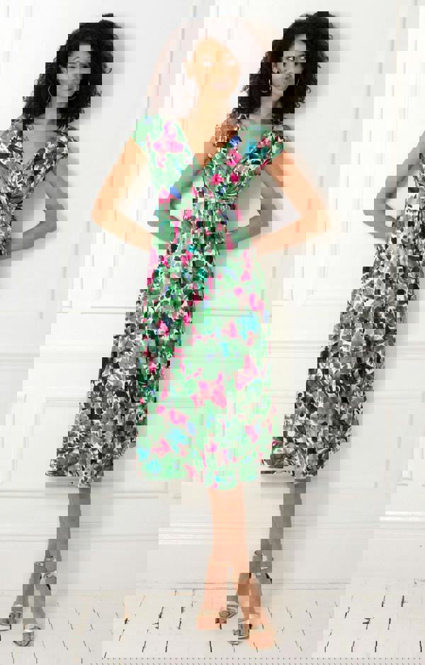 Alie Street London Sara Midi Dress - Paradise Green