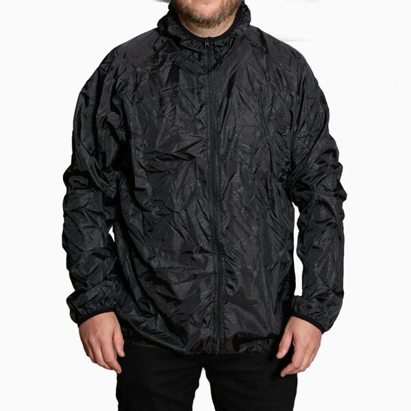 Lightweight Waterproof Packable Raincoat XXL – Unisex Black