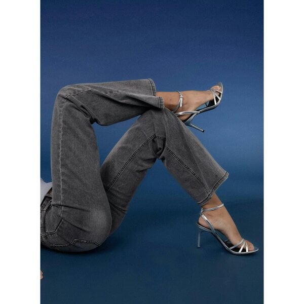 Pink Vanilla Washed Relaxed Fit High Waist Jeans