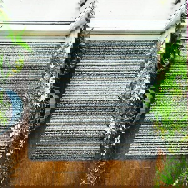 The Rugs Candy Washable Mat Striped Design | Vibrant