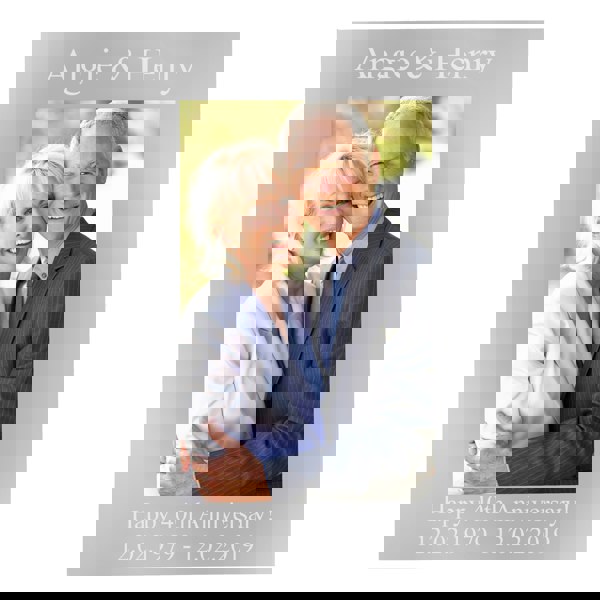 Personalised Memento Company Personalised Potrait Silver 4x6 Photo Frame