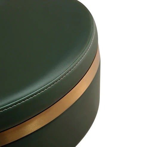 Furniture Edit Astro Malachite Green and Gold Adjustable Stool