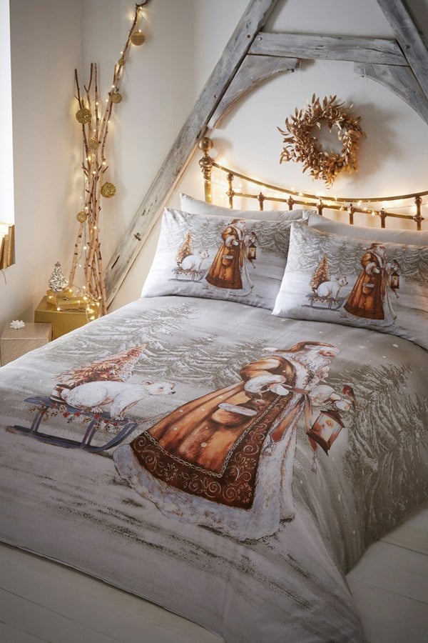 Portfolio Home Twilight Santa Duvet Cover Set