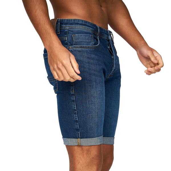 Crosshatch Mens Tadcaster Denim Shorts - Mid Wash - 