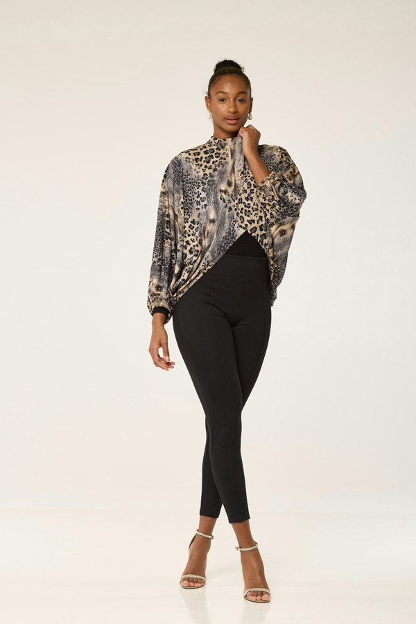 Lioness by TF Glitter Leopard Short Tunic