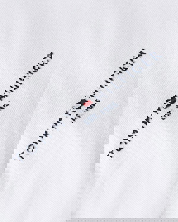 Tommy Hilfiger Tommy Logo Tipped Mens T-Shirt - White