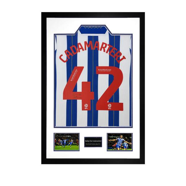 Bailey-Tye Cadamarteri Signed Sheffield Wednesday 23/24 Shirt Premium Frame