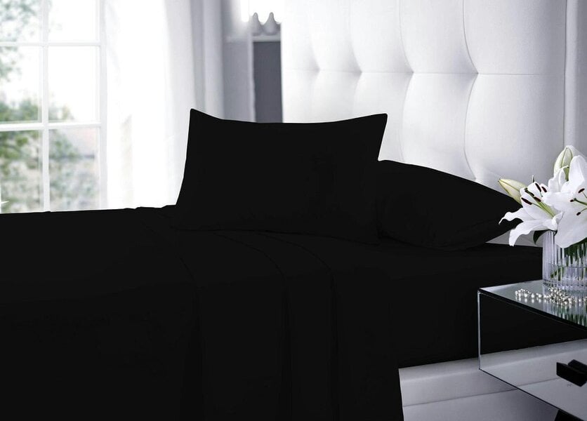 Night Zone Polycotton Sheet Set – Fitted Sheet, Flat Sheet & Pillowcases Easy Care Bedding