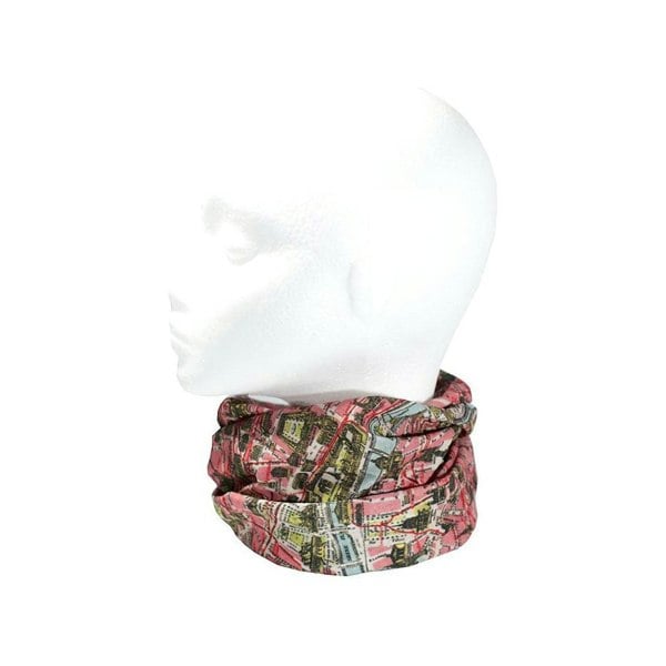 Paris Vintage Map Multifunctional Scarf RUFFNEK® Pink