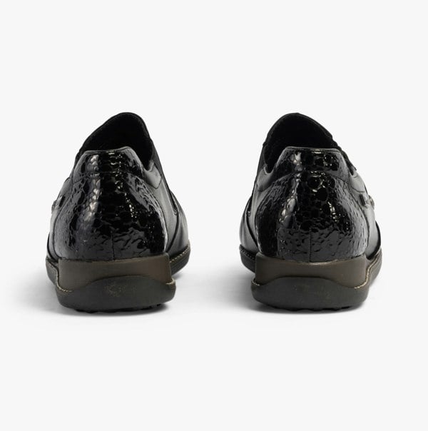 Rieker Womens Moccasin Shoes - Black (44254-00)