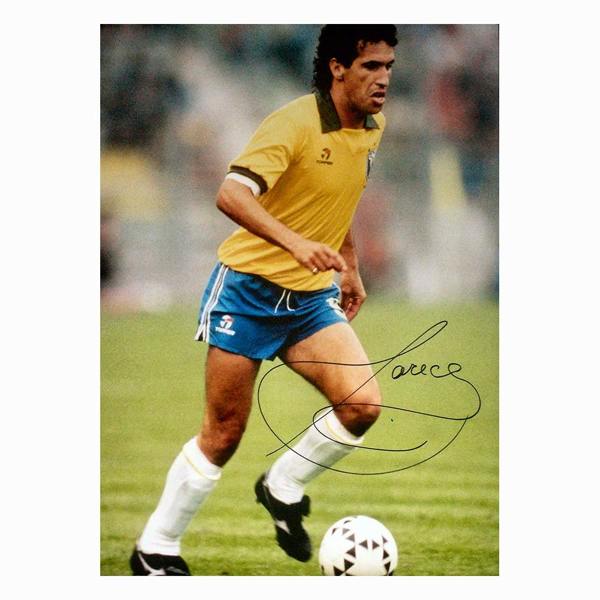 Careca signed 1986 World Cup photo — Premium framing