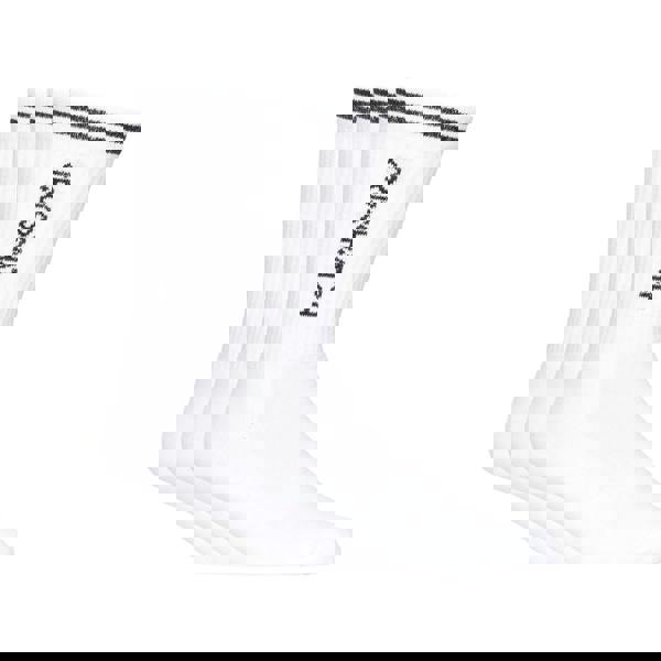 Crosshatch Mens Peppy Sports Socks (Pack of 3) - White/Black - 