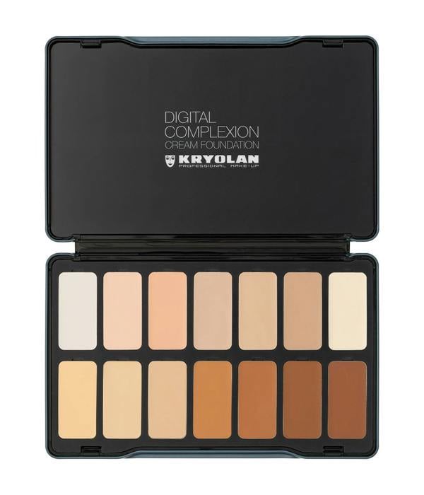 Kryolan Digital Complexion Cream Foundation Palette 14 Colors