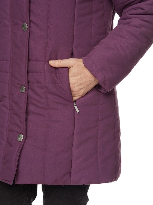 PennyPlain Long Quilt Coat - Amethyst