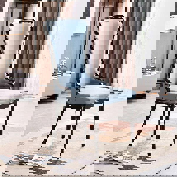 Weilai Concept Inoue High Back Dining Chair, Leather