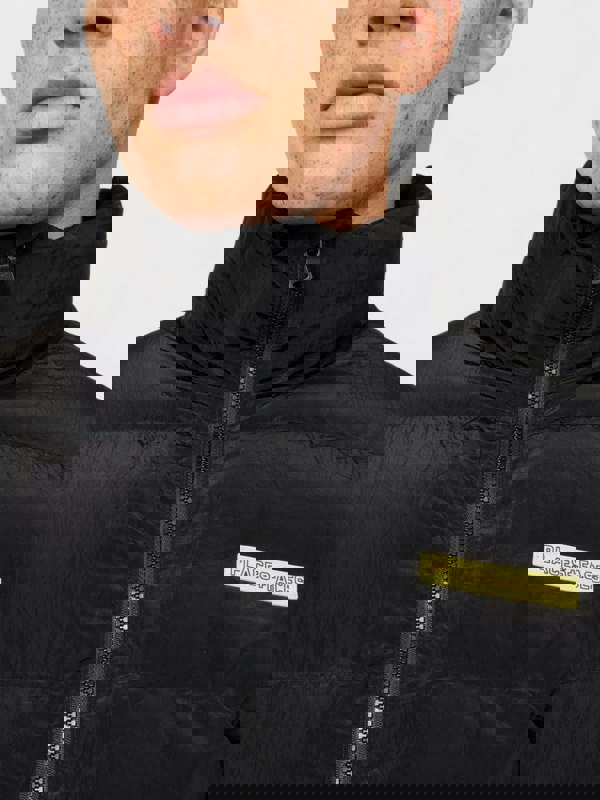 Places + Faces High Neck Woven Blend Down Puffer Black - Supplied FashionPlaces + Faces