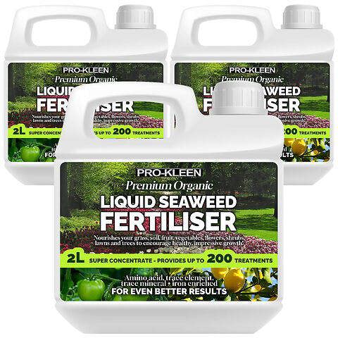 ProKleen Pro-Kleen 6L Liquid Seaweed Fertiliser Ascophyllum Seaweed Extract for Grass Vegetables Fruit Flowers Shrubs Lawns Trees