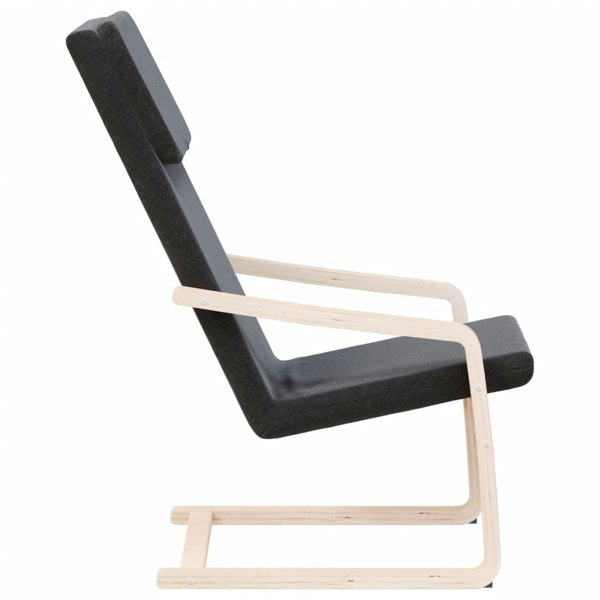 Berkfield Relaxing Chair Black Fabric