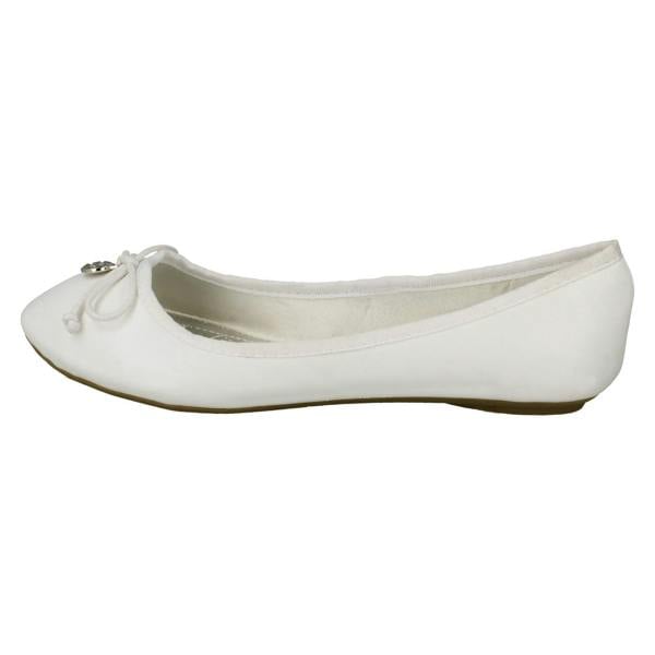 Spot On Ladies Spot On Flat Ballerina Shoes
