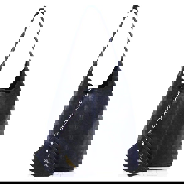 Kitise Slouch Genuine Italian Suede Large Tote Bag With Detachable Purse