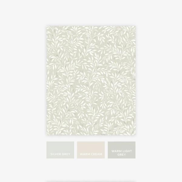 Next Ivory Ditsy Leaf Wallpaper