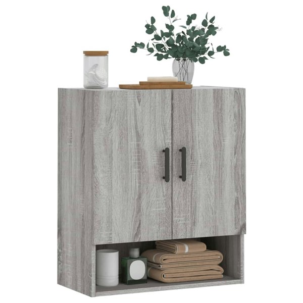 Berkfield Wall Cabinet Grey Sonoma 60x31x70 cm Engineered Wood