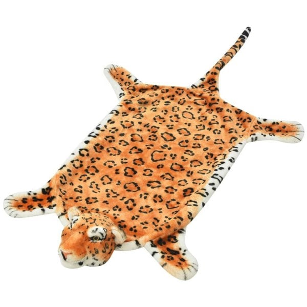 Berkfield Leopard Carpet Plush 139 cm Brown