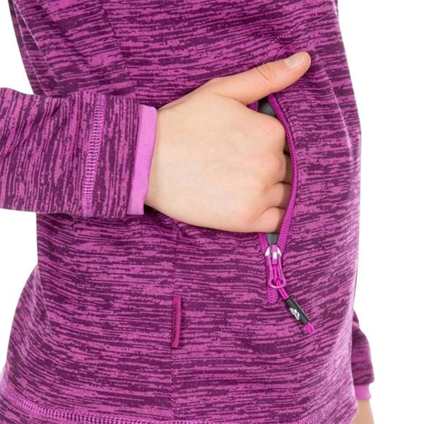 Trespass Womens/Ladies Melange Full Zip Hoodie - Purple Melange - 