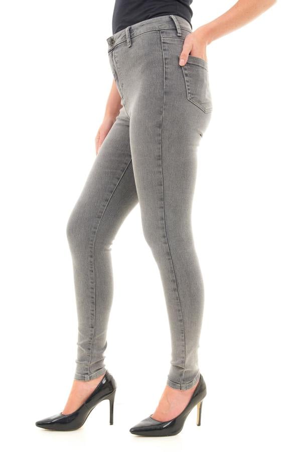 Smart Living Women's Stylish Skinny Fit High Waist Denim Jeans - Acid Black