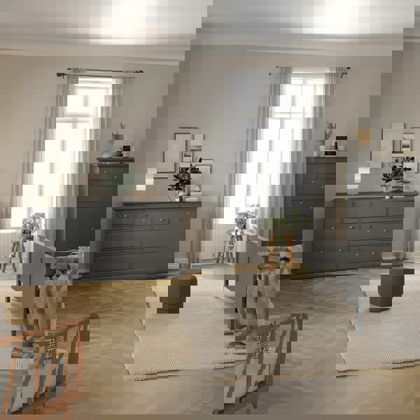 Furniture To Go Paris Chest of 8 Drawers in Matt Grey