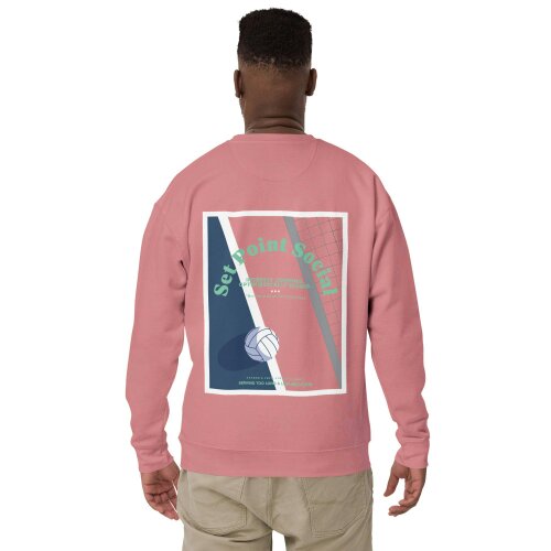 Anchor & Crew Set Point Social Volleyball Club League Organic Cotton Sweatshirt