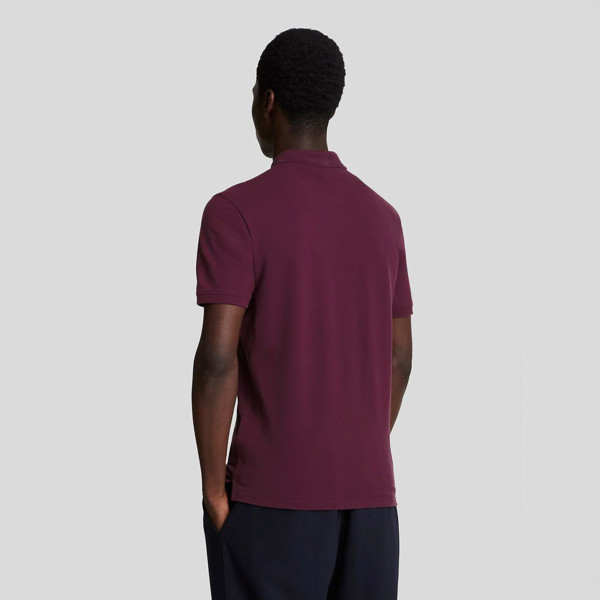 Lyle & Scott Plain Polo Shirt - Weavers Claret