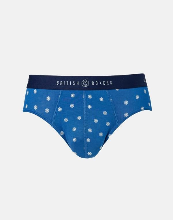 British Boxers Men's Bamboo Brief - Snow Way!
